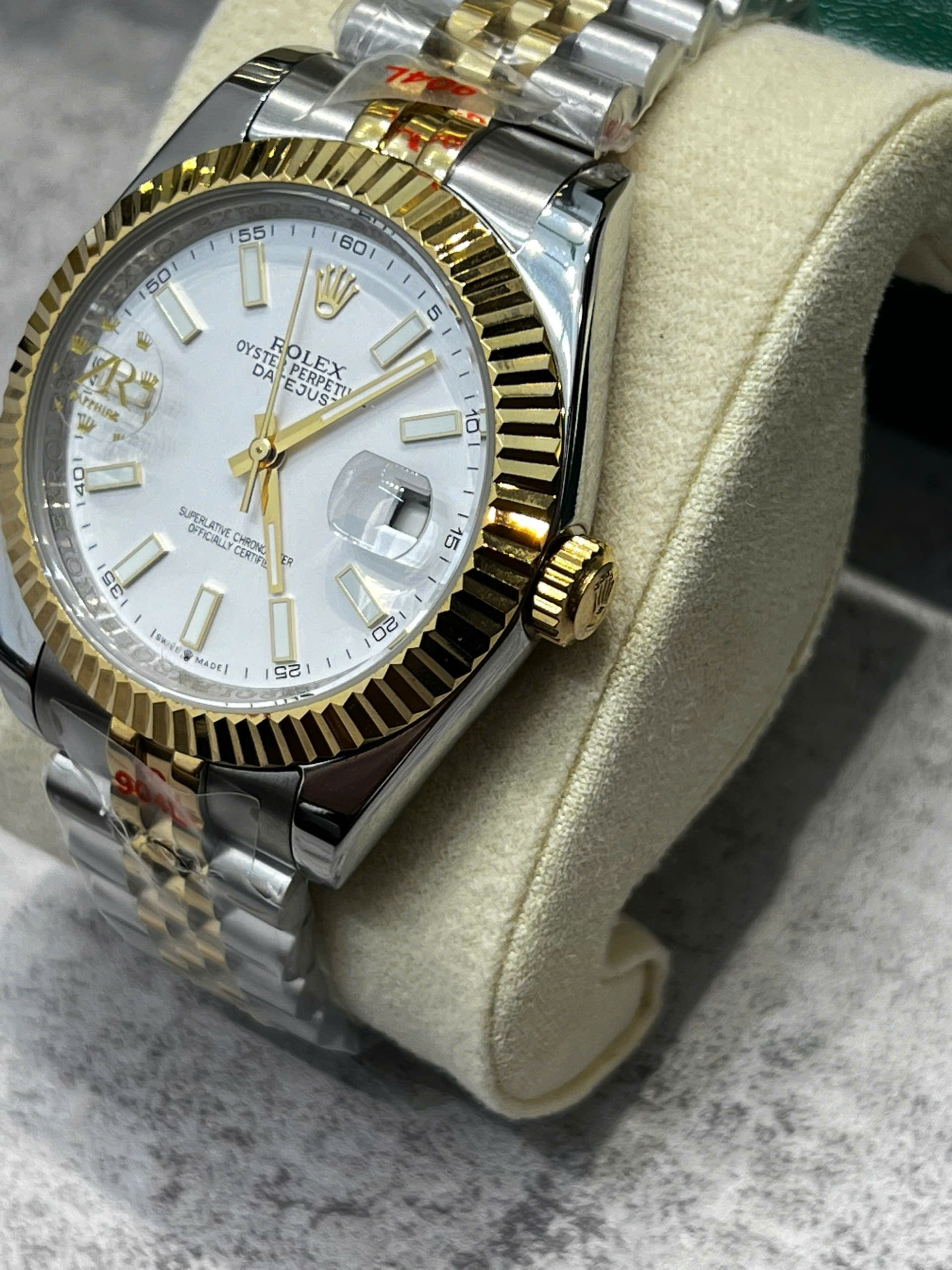 Đồng hồ Rolex DateJust nam demi cọc dạ quang máy cơ automatic bản super fake 41mm - DWatch (8) Đồng hồ Rolex DateJust nam demi cọc dạ quang máy cơ automatic bản super fake 41mm - DWatch
