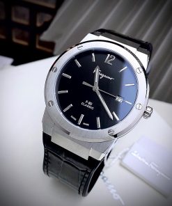 Đồng hồ Salavatore Ferragamo F-80 nam dây da Fake cao cấp 40mm