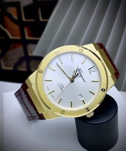 Đồng hồ Salavatore Ferragamo F-80 nam màu Vàng Gold Fake cao cấp 40mm