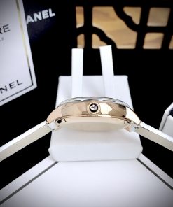 Đồng hồ Swarovski Crystalline House 5344635 nữ dây da trắng Like auth 38mm