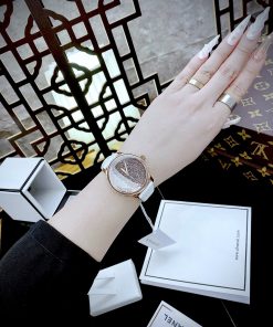 Đồng hồ Swarovski Crystalline House 5344635 nữ dây da trắng Like auth 38mm
