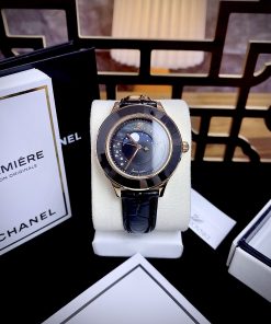 Đồng hồ Swarovski Octea Lux Moon nữ mặt đen Like Auth 38mm