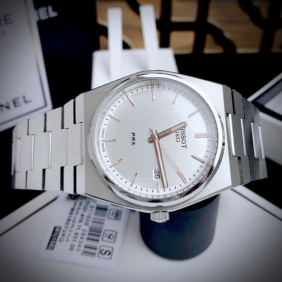 Đồng hồ Tissot Prx T137.410.11.041.00 nam máy Quartz Nhật Fake giá rẻ 40mm (2) Đồng hồ Tissot Prx T137.410.11.041.00 nam máy Quartz Nhật Fake giá rẻ 40mm