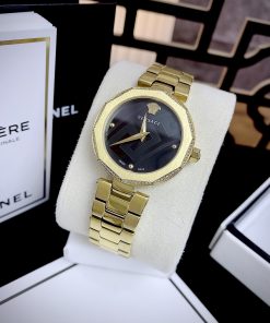 Đồng hồ Versace Ladies IDYA nữ màu Vàng Gold Like auth 35mm
