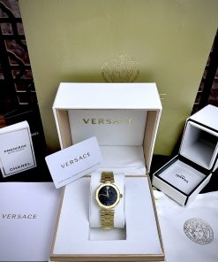 Đồng hồ Versace Ladies IDYA nữ màu Vàng Gold Like auth 35mm