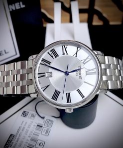 Đồng hồ nam Tissot Carson T122.410.11.033.00 dây kim loại Super Fake 40mm
