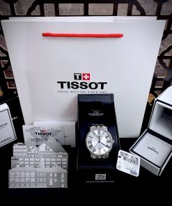 Đồng hồ nam Tissot Carson T122.410.11.033.00 dây kim loại Super Fake 40mm