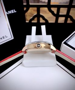 Đồng hồ nữ Swarovski Crystalline House 5295380 mặt màu đỏ Like auth 38mm