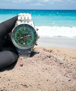 Đồng hồ Breitling Navitimer B01 Chronograph nam mặt xanh Green Fake 11 45mm
