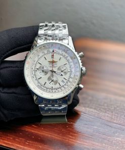Đồng hồ Breitling Navitimer Chronograph nam mặt trắng Super Fake 45mm