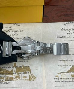 Đồng hồ Breitling Superocean Chronometre nam mặt đen Fake giá rẻ 45mm