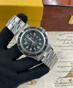 Đồng hồ Breitling Superocean Chronometre nam mặt đen Fake giá rẻ 45mm