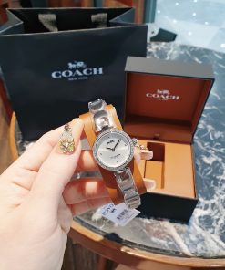 Đồng hồ Coach Part Signature nữ mặt tròn đính đá Like Auth 26mm