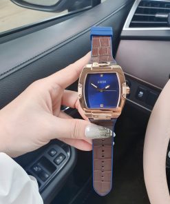 Đồng hồ Gess GW0386G3 nam dây da nâu Like Auth 43x51mm