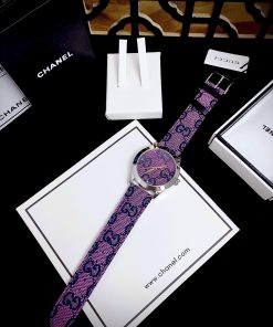 Đồng hồ Gucci G-Timeless nữ mặt màu tím Like Auth 38mm