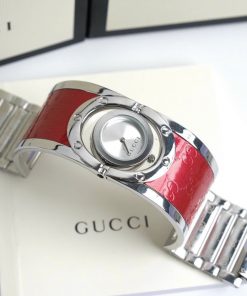 Đồng hồ Gucci Like Auth màu hồng dạng lắc tay 23 (1)