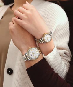 Đồng hồ Mark Fairwhale 3690 cặp đôi màu demi chính hãng 36-40mm (1)