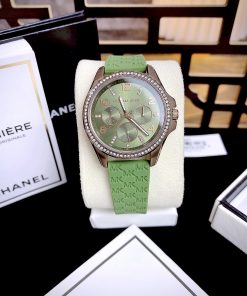 Đồng hồ Michael Kors Mini Pilot Pave nữ màu xanh Mk7421 Like Auth 36mm