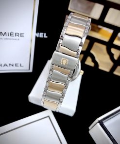 Đồng hồ Omega Ladymatic nữ mặt số màu nâu Super Fake tặng kèm bộ dây 34mm