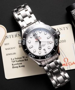 Đồng hồ Omega Rep 1:1 Seamaster Diver 300M mặt trắng nhà máy VS 42mm (6)