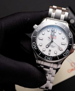 Đồng hồ Omega Rep 1:1 Seamaster Diver 300M mặt trắng nhà máy VS 42mm (6)