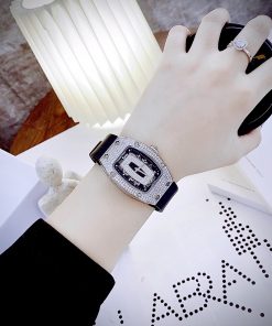 Đồng hồ Richard Mille RM007 nữ đính full đá máy Nhật màu đen 36mm (11)