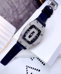 Đồng hồ Richard Mille RM007 nữ đính full đá máy Nhật màu đen 36mm (11)