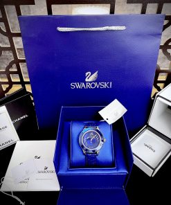 Đồng hồ Swarovski Octea Lux Moon nữ màu xanh Like Auth 38mm
