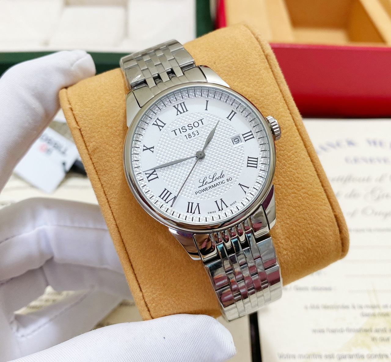 Đồng hồ Tissot 1853 nam máy cơ Nhật Fake giá rẻ 39mm (2) Đồng hồ Tissot 1853 nam máy cơ Nhật Fake giá rẻ 39mm