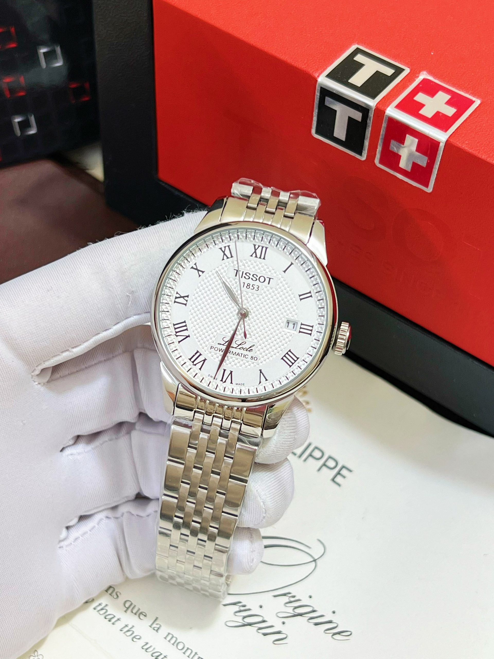 Đồng hồ Tissot 1853 nam máy cơ Nhật Fake giá rẻ 39mm (7) Đồng hồ Tissot 1853 nam máy cơ Nhật Fake giá rẻ 39mm