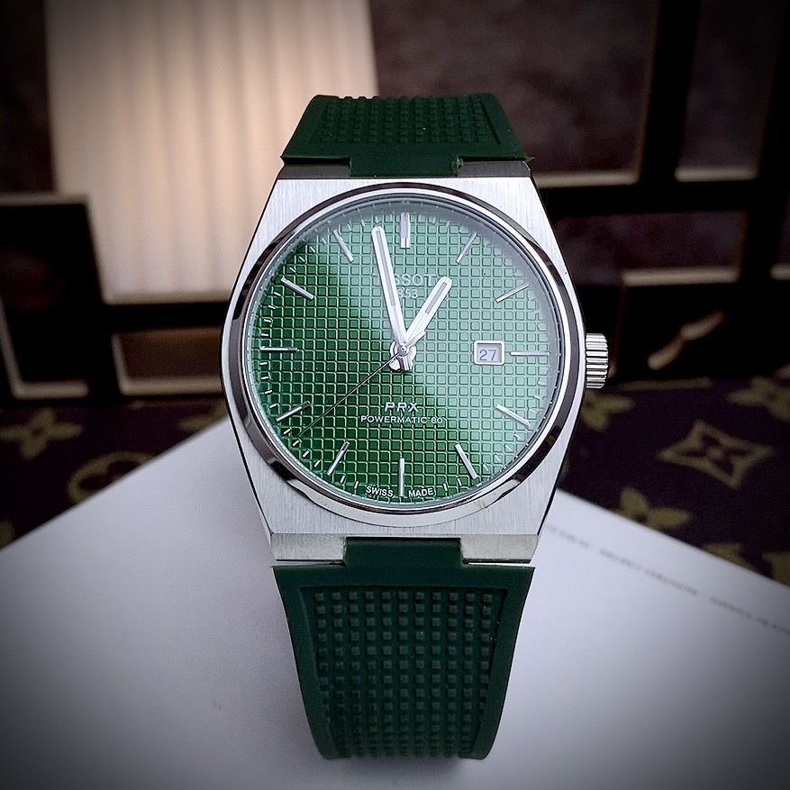 Đồng hồ Tissot PRX Rep cao cấp T80 màu xanh lá cây máy Pin (2) Đồng hồ Tissot PRX Rep cao cấp T80 màu xanh lá cây máy Pin (8)
