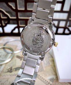 Đồng hồ Versace Tribute nữ mặt trắng dây kim loại Like Auth 36mm