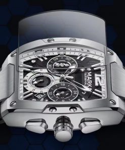 Đồng hồ nam Mark Fairwhale 5950 chính hãng dây cao su 44mm (1)