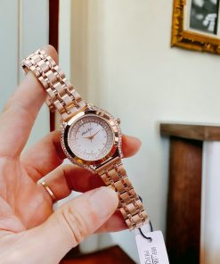 Đồng hồ nữ Hanboro mặt xà cừ đính đá chính hãng 35mm (1)