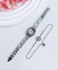 Đồng hồ Davena Austria 61901A chính hãng mặt xà cừ vuông (2)