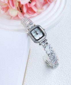 Đồng hồ Davena Austria 61901A chính hãng mặt xà cừ vuông (2)