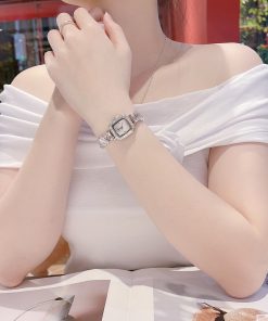 Đồng hồ Davena Austria 61901A chính hãng mặt xà cừ vuông (2)