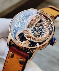 Đồng hồ nam Hanboro biểu tượng rồng châu á chính hãng 45mm (1)