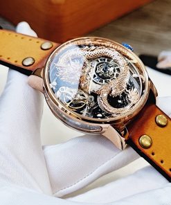 Đồng hồ nam Hanboro biểu tượng rồng châu á chính hãng 45mm (1)