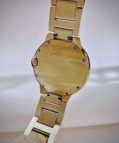 Đồng hồ Cartier Ballon Bleu nữ đính đá vàng gold Fake giá rẻ 36mm (1)