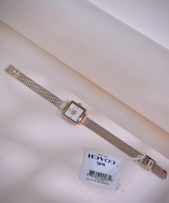 Đồng hồ Coach nữ dây kim loại Coach hoa trà Rep 11 22mm (6)