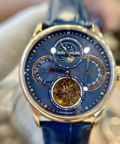 Đồng hồ Patek philipe geneve Moonphase nam dây da fake 11 (1)