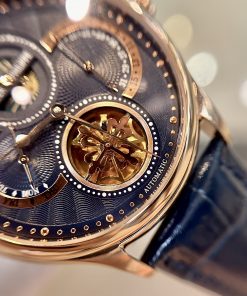 Đồng hồ Patek philipe geneve Moonphase nam dây da fake 11  (1)