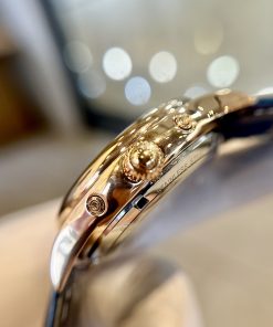 Đồng hồ Patek philipe geneve Moonphase nam dây da fake 11  (1)