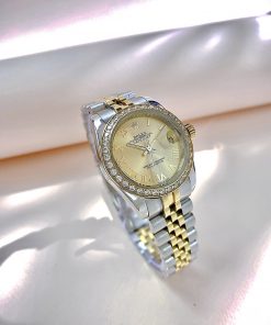 Đồng hồ Rolex DateJust nữ vàng gold niềng đá fake 11 31mm (8)