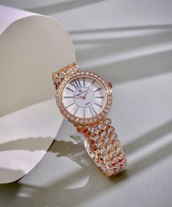 Đồng hồ Royal Crown nữ màu vàng hồng đính đá like auth (1)