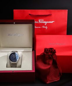 Đồng hồ Salavatore Ferragamo Gancini Contemporary SFHP00620 nam dây kim loại like auth (4)