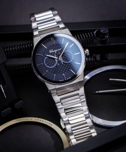 Đồng hồ Salavatore Ferragamo Gancini Contemporary SFHP00620 nam dây kim loại like auth  (4)