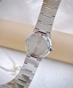 Đồng hồ Versace Greca nữ dây kim loại demi gold fake 11 27mm (1)