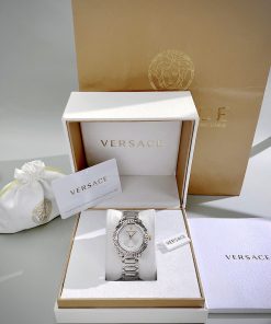Đồng hồ Versace Greca twist nữ dây kim loại like auth